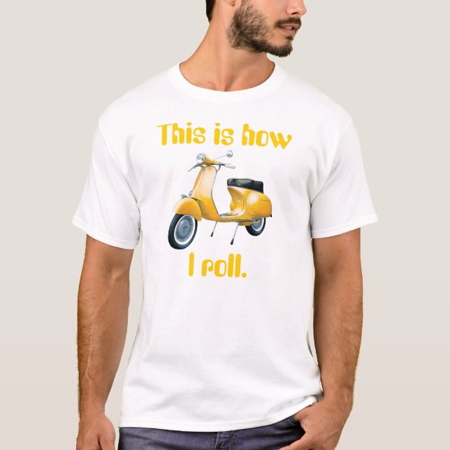 T-shirt Le scooter, ceci est comment je roule (Devant)