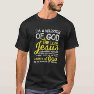 T-shirt Le Seigneur Jésus Armor De Dieu Croix foi chrétien
