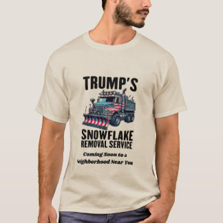 T-shirt "Le service de déneigement des flocons de neige de