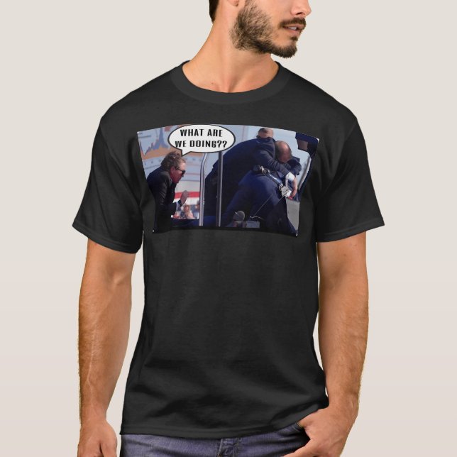T-shirt Le Service Secret De Donald Trump (Devant)