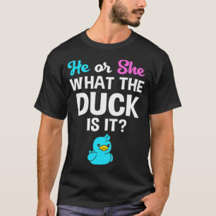 T-shirt Le Sexe Révèle Lui Ou Elle Ce Que Le Canard Est 