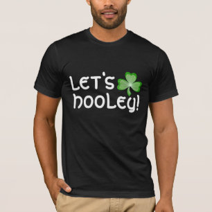 T-shirt Le shamrock "nous a laissés Hooley !" noir de bas