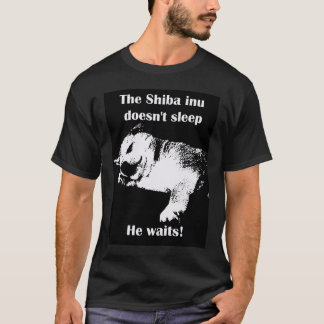 T-shirt Le Shiba Inu ne dort pas