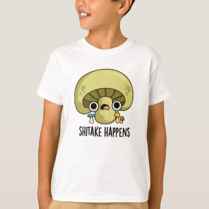 T-shirt Le Shitake Arrive Un Jeu De Champignons Drôle