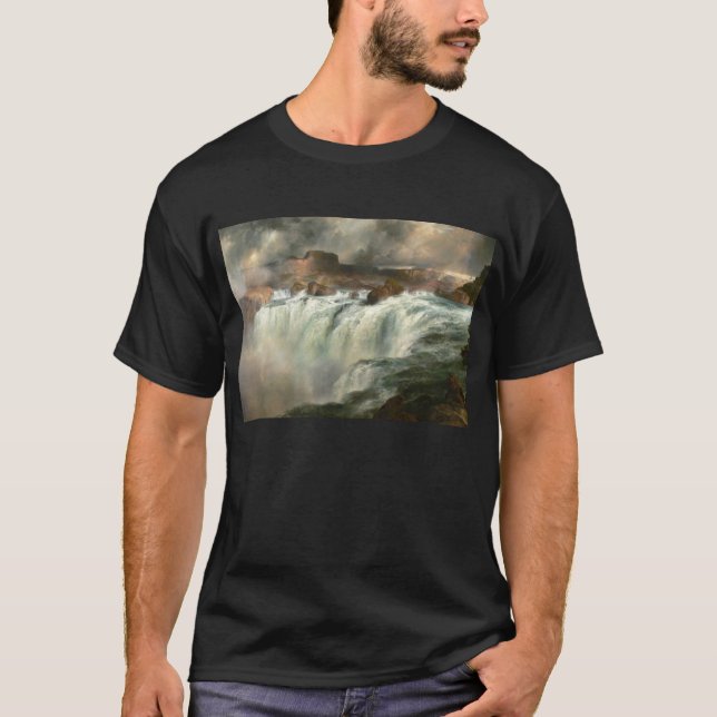 T-shirt Le Shoshone tombe sur la rivière Snake - 1900 (Devant)
