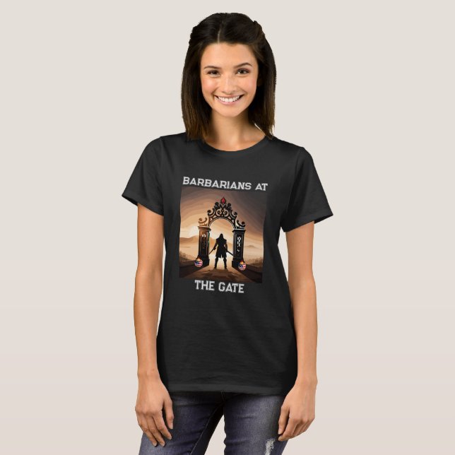 T-shirt Le siège : Les barbares aux portes de l'Amérique (Devant entier)