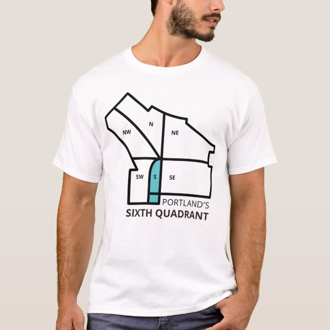 T-shirt Le sixième quadrant de Portland (Devant)