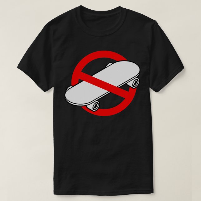 T-shirt Le skateboard est un crime 16 (Design devant)