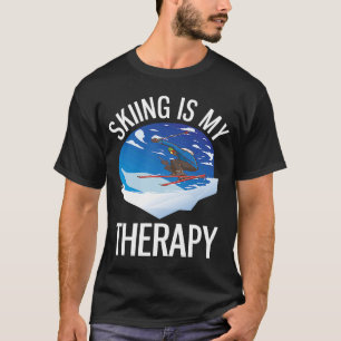 T-shirt Le Ski Alpin Freeride Est Ma Thérapie