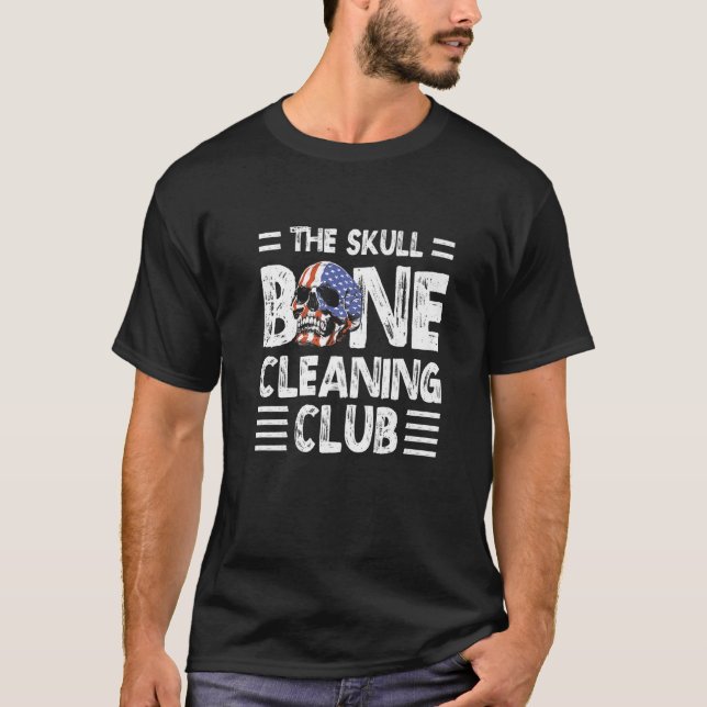 T-shirt Le Skull Bone Cleaning Club Taxidermy Taxidermist (Devant)