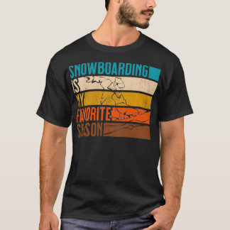 T-shirt Le Snowboard Vintage Est Mon Mer Préféré