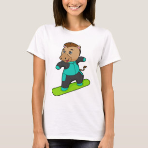 T-shirt Le snowboarder de Horse