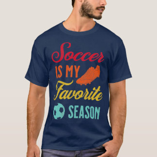 T-shirt Le Soccer Vintage Est Mon Saison Préférée Gi