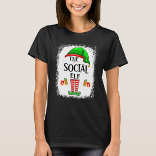 T-shirt Le Social Elf Matching Family Christmas Party Paj