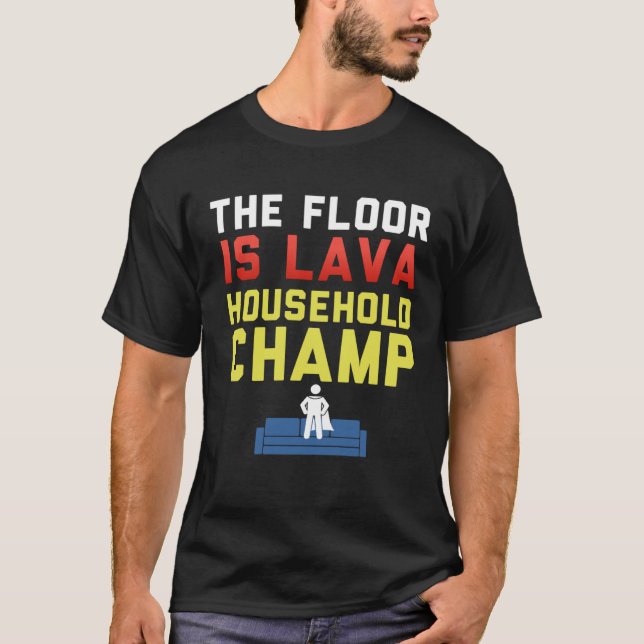 T-shirt Le sol est Lava Maison Champ Lava Enfants (Devant)