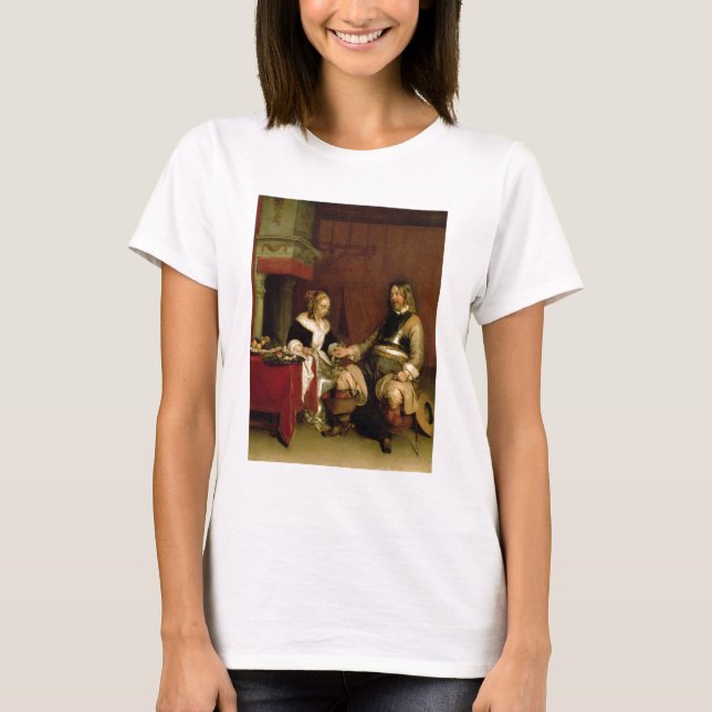 T-shirt Le soldat de la défense (huile sur toile) (Devant)