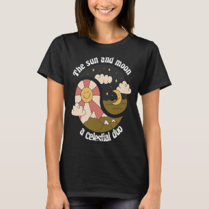 T-shirt Le Soleil Et La Lune Un Duo Céleste Nature Dessine