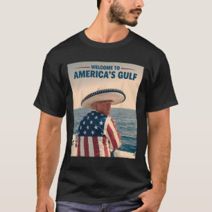 T-shirt Le Sombrero Ame du président Trump Amérique du Gol