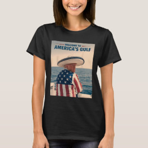 T-shirt Le Sombrero Ame du président Trump Amérique du Gol