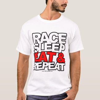 T-shirt Le sommeil de course mangent et répètent