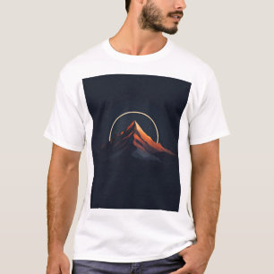 T-shirt Le sommet majestueux de la montagne contre le ciel