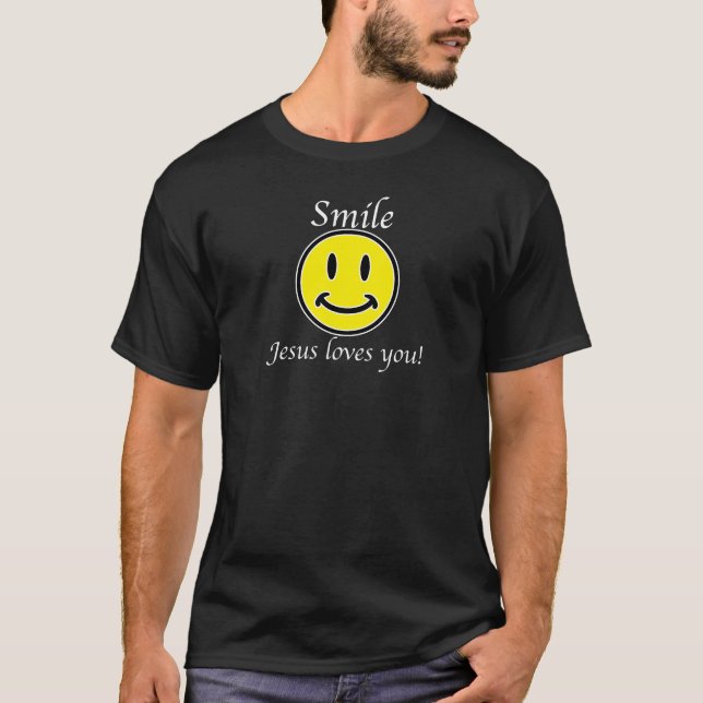 T-shirt Le sourire, Jésus vous aime (Devant)