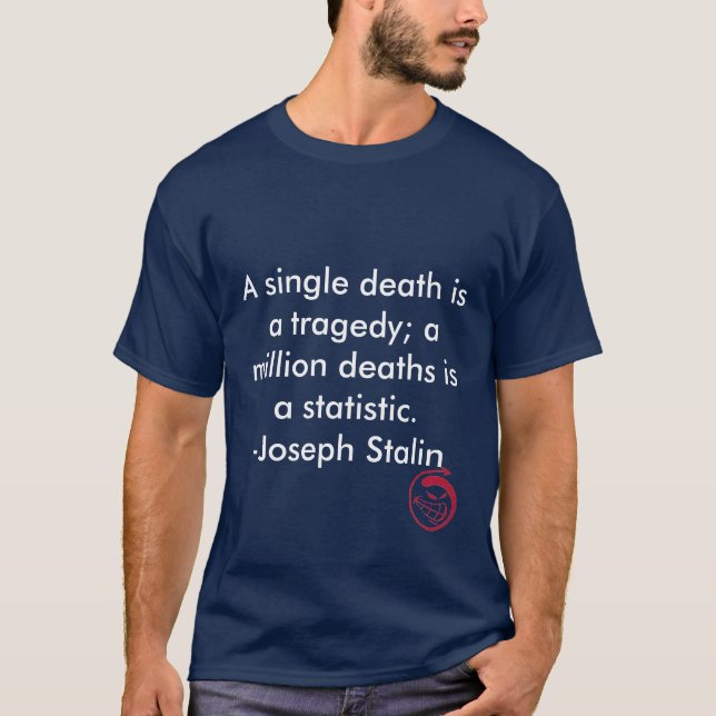 T-shirt Le sourire mauvais, la mort simple d'A est une (Devant)