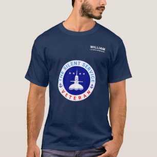T-shirt Le sous-marin vétéran du service silencieux élégan