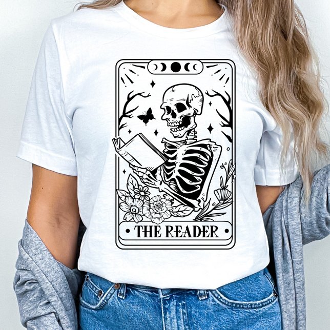 T-shirt Le squelette du lecteur Tarot (Créateur téléchargé)