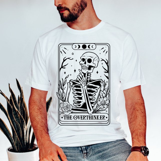 T-shirt Le squelette Overthinker Tarot (Créateur téléchargé)