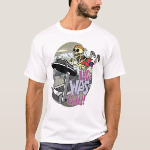 T-shirt Le squelette sur un tapis roulant par la vie étai
