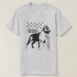 T-shirt Le Staffordshire Terrier américain - Amstaff