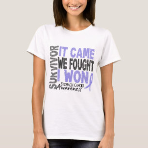 T-shirt Le survivant de cancer de l'estomac qu'il est venu