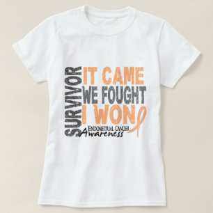 T-shirt Le survivant de cancer du corps utérin qu'il est