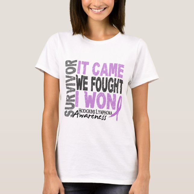 T-shirt Le survivant de lymphome de Hodgkins qu'il est (Devant)