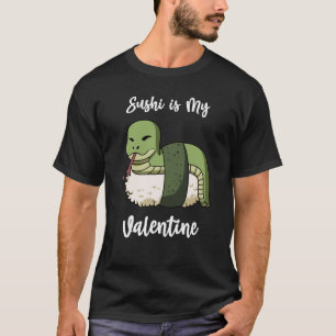 T-shirt Le sushi est mon serpent de Saint Valentin Saint V