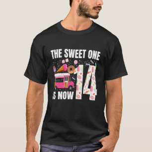 T-shirt Le Sweet One Est Maintenant 14 Ans 14E Anniversair