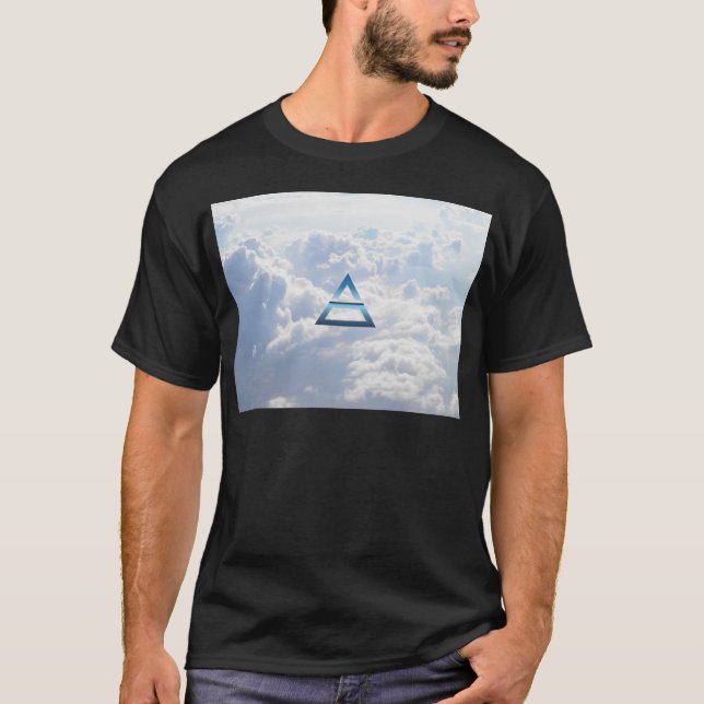 T-shirt Le symbole d'air d'élément (Devant)
