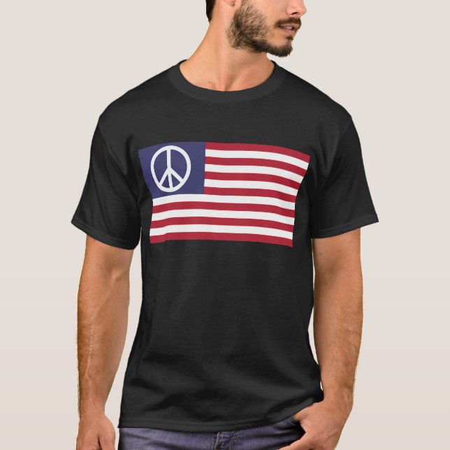 T-shirt Le symbole de signe de paix tient le premier rôle (Devant)