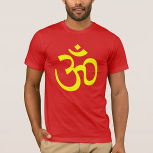 T-shirt Le symbole OM d'Aum signent le jaune lumineux de