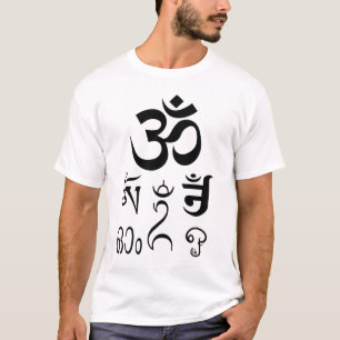 T-shirt Le symbole "Om" en 6 langues