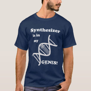 T-shirt Le synthétiseur est dans mes gènes