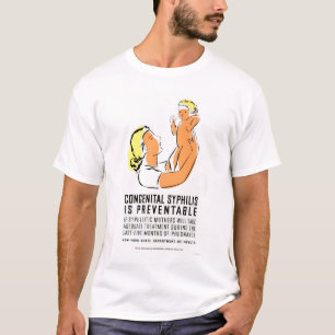 T-shirt Le syphilis est WPA 1939 évitable
