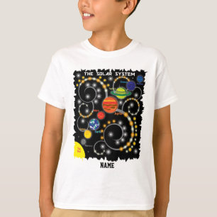 T-shirt Le système solaire, les planètes, l'espace perso