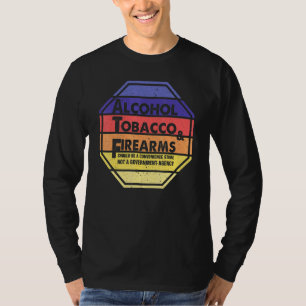 T-shirt Le Tabac À Alcool Et Les Armes À Feu Devraient Êtr