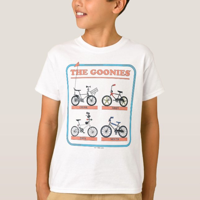 T-shirt Le tableau des vélos de Goonies (Devant)