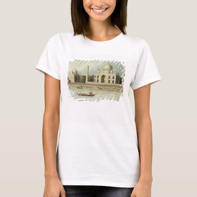 T-shirt Le Taj Mahal, tombe de l'empereur Shah Jehan et (Devant)