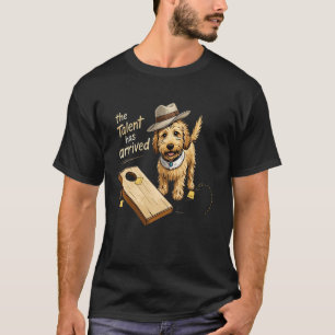 T-shirt Le talent est arrivé Funny Cornhole Goldendoodle