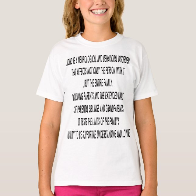 T-shirt Le TDAH est un trouble neurologique et comportemen (Devant)