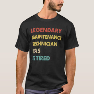 T-shirt Le Technicien De Maintenance Légendaire De Retro A